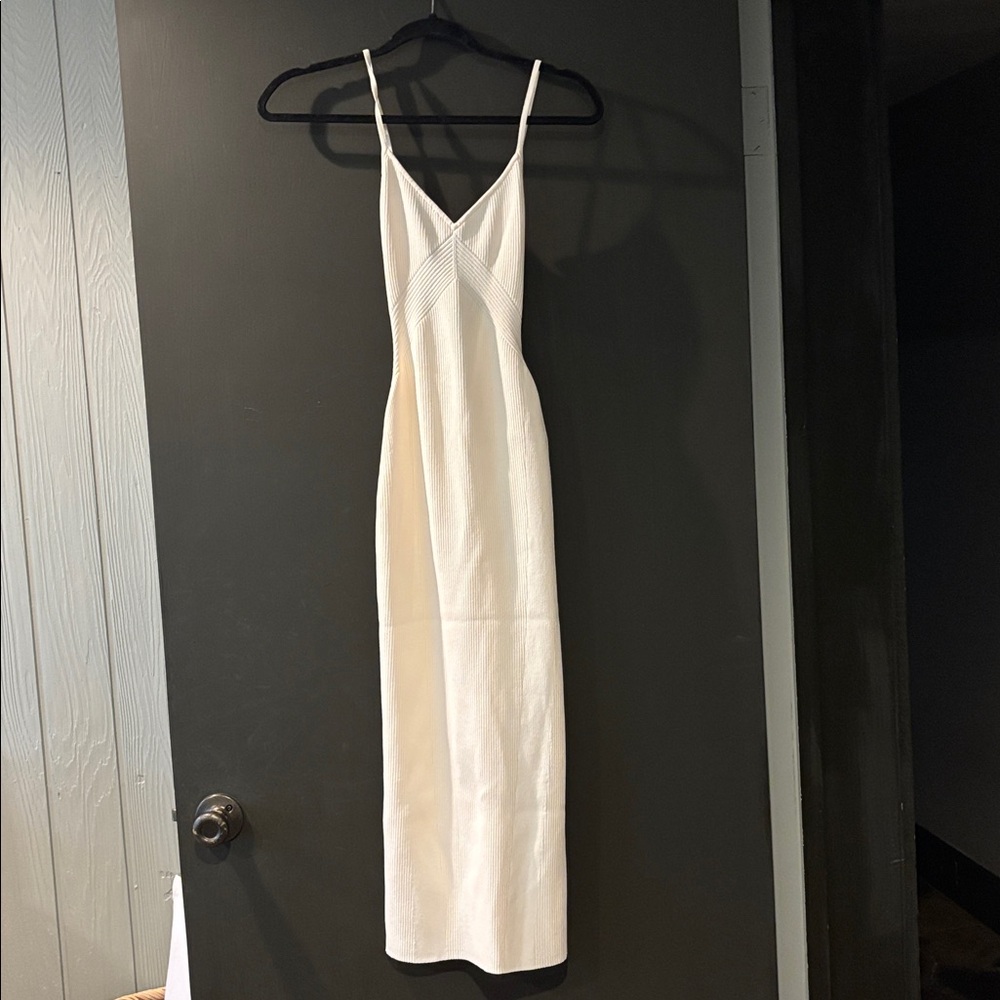 Rag & Bone Ivory Ribbed Dress